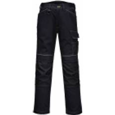 3XL Work Pants Portwest PW3 Warnschutz Stretcharbeitshose für Damen, schwarz