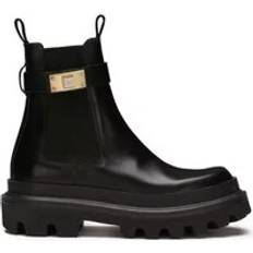 Dolce & Gabbana Bottes Dolce & Gabbana Bottes & Bottines Boot With Logo Plaque en Noir - Pour Dames