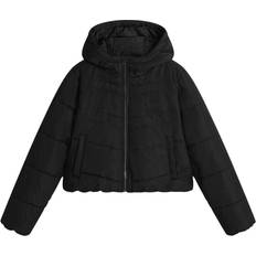 Bekleidung Vans Mte Foundry Crop Puffer Jacket Schwarz Frau