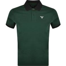 Barbour Polo Shirts Barbour Sports Mix Polo T Shirt Green