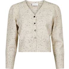 Neo Noir Dame Trøjer Neo Noir Hunter Multi Cardigans 162232 Beige Melange