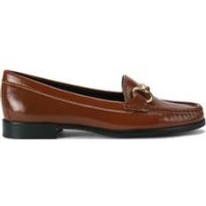 Patent Leather Low Shoes 'Matilda' Leather Flats Brown