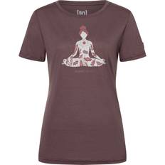 super.natural Women's Larissa Tee Raisin/feather Grey/roan Rouge
