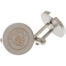 Stainless Steel Cufflinks Manchester City FC FC Round Stainless Steel Cufflinks - Silver