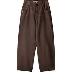 Bershka Herre Bukser & Shorts Bershka Brune jeans superposet pasform