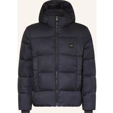 Calvin Klein Blåa Ytterkläder Calvin Klein Hooded Quilt Puffer Mw - Marinblå