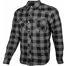 GMS Jaguar MC-Flannelskjorta - Svart/Grå