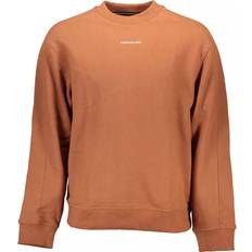 Calvin Klein Sweaters Calvin Klein Sleek Cotton Logo Sweatshirt in Brown