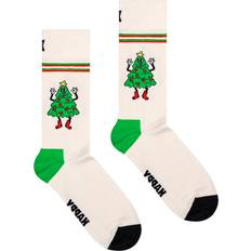 GOTS (Global Organic Textile Standard) Strømper Happy Socks Tree Sock 41-46 Ankelømper hos Magasin White