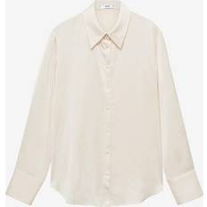 Shirt Collar - Women Blouses Mango Pusero Shirt Ideale - Valkoinen