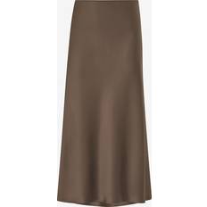 Malina Kläder Malina By Malina Maxikjol Aubree Satin Maxi Skirt Brun