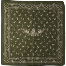 Hombre - Verde Bufandas Rrl By Ralph Lauren-Winged-Logo Cotton Bandana Scarves Verde-Uomo Green