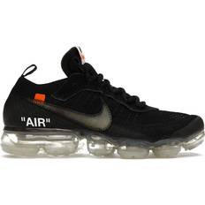 Chaussures de sport Nike X Off-White The 10: Nike Vapormax Flyknit "Black" sneakers unisex Rubber/Polyester/Polyester