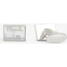 Cufflinks on sale Paul Smith Silver Mother of Pearl 'Signature' Cufflinks White One