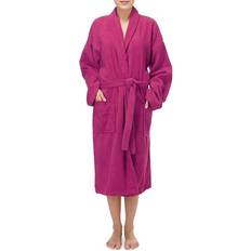 Algodón - Hombre Batas BaÑo Bathrobe Rosa