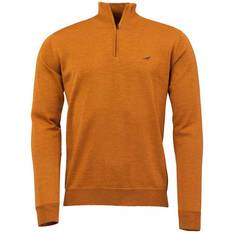 Laksen Overdele Laksen Norfolk Zip-Neck Sweater Mustard
