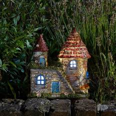 B&Q Garden & Outdoor Environment B&Q Solar Powered Elfstead Light Up Fairy House - One Size