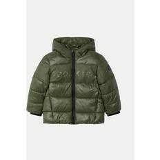 Abbigliamento per bambini Mayoral Boys Green Hooded Puffer Coat