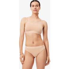 Lacoste Beige Bras Lacoste Stretch Cotton Logo Band Bralette Beige