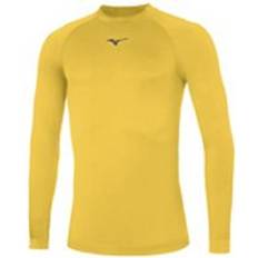 Gelb Unterhosen Mizuno Langärmeliges Unterhemd Team Core - Jaune