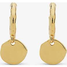 Monica Vinader Jewellery Monica Vinader Womens Gold Siren Muse Recycled 18ct Yellow Gold-plated Vermeil Silver Mini Drop Earrings GOLD