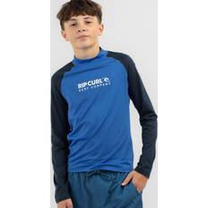 Drenge - Genbrugsmaterialer UV-trøjer Rip Curl Shock UPF Langærmet Lycra Vest - Blue Gum