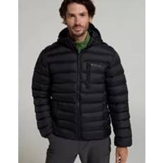 Microfiber Outerwear Mountain warehouse Men's Mens Link Padded Jacket Black Regular/36