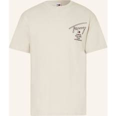 Tommy Hilfiger Beige T-shirts Tommy Hilfiger Regular Signature City Twist T-Shirt Newsprint