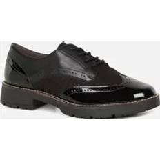 Rubber - Women Oxford Softline Women's Wren Womens Casual Brogues Black