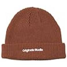 Jack & Jones Huvudbonader Jack & Jones JACVESTERBRO stickad mössa, Brandy Brown (ONESIZE)