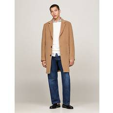 Beige - Herr - Ullkappor & Ullrockar Kappor & Rockar Tommy Hilfiger DC Wool Mix Coat Herr, XL, HICKORY