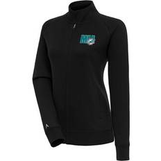 Jackets & Sweaters Antigua Women's Black Miami Dolphins Victory Full-Zip Jacket