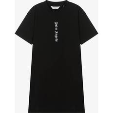 Palm Angels Palm Angels Kids logo-print short-sleeve dress kids Cotton/Cotton Black