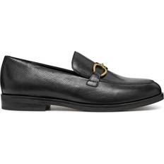 Geox Dame Ballerinasko Geox Cloridie Breathable Leather Loafers - Black