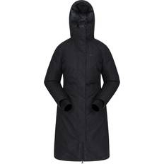 Mountain warehouse Womens/Ladies Polar Down Long Length Hybrid Jacket (Black)