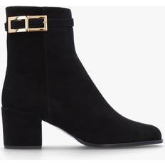 Daniel Pearl Black Suede Block Heel Ankle Boots 40, Colour: Blac