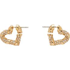 Earrings Lanvin Gold Mélodie Heart Earrings M1S2 gld/crystl (UNI)