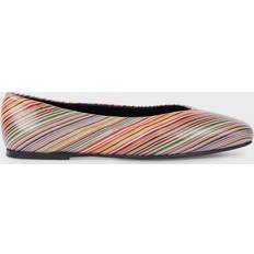 Paul Smith Ballerinas Paul Smith Women's Signature Stripe Leather 'Topanga' Ballet Flats Multicolour