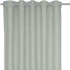 GoodHome Hiva Light Grey Solid Dyed Lined Eyelet Curtain 167 cm (L)