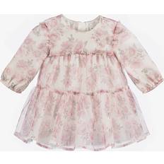 18-24M Robes Mayoral Newborn Baby Girls Pink Floral Tulle Dress (6-9 month)