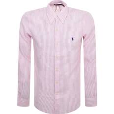 Polo Ralph Lauren Pink Shirts Polo Ralph Lauren Ralph Lauren Striped Long Sleeved Shirt Pink