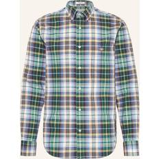 Gant Green Shirts Gant mens reg poplin tartan check shirt