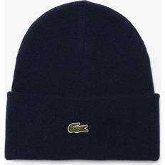 Lacoste Unisex Beanies Lacoste Cuffed Wool Beanie One Midnight Blue Midnight blue