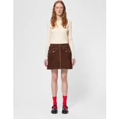 Nudie Jeans Kjolar Nudie Jeans Elvy Western Suede Skirt - Bruno