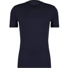 Herre - Nylon Toppe svedundertøj Icebreaker Anatomica S/S Crewe Merino - Blå