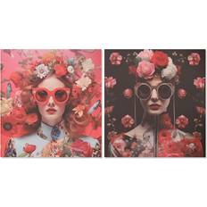 Framed Art Home ESPRIT Modern Printed Wall 120 x 3 x 120 cm Set of 2 Framed Art