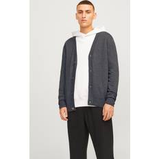 Effen kleur - Man Vesten Jack & Jones Emil Knit Button Cardigan Grijs