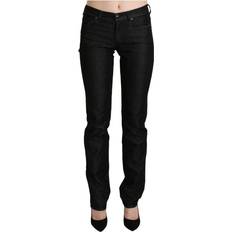 Ermanno Scervino Slim-fit Jeans, female, Black, Black Skinny Denim Trouser Zipper Closure