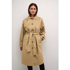 Natur Kåper & Frakker Kaffe Elise Trench Coat, Petrified Oak