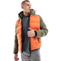 Clothing Superdry Colour Block Sport Hooded Puffer Jacket, Khaki